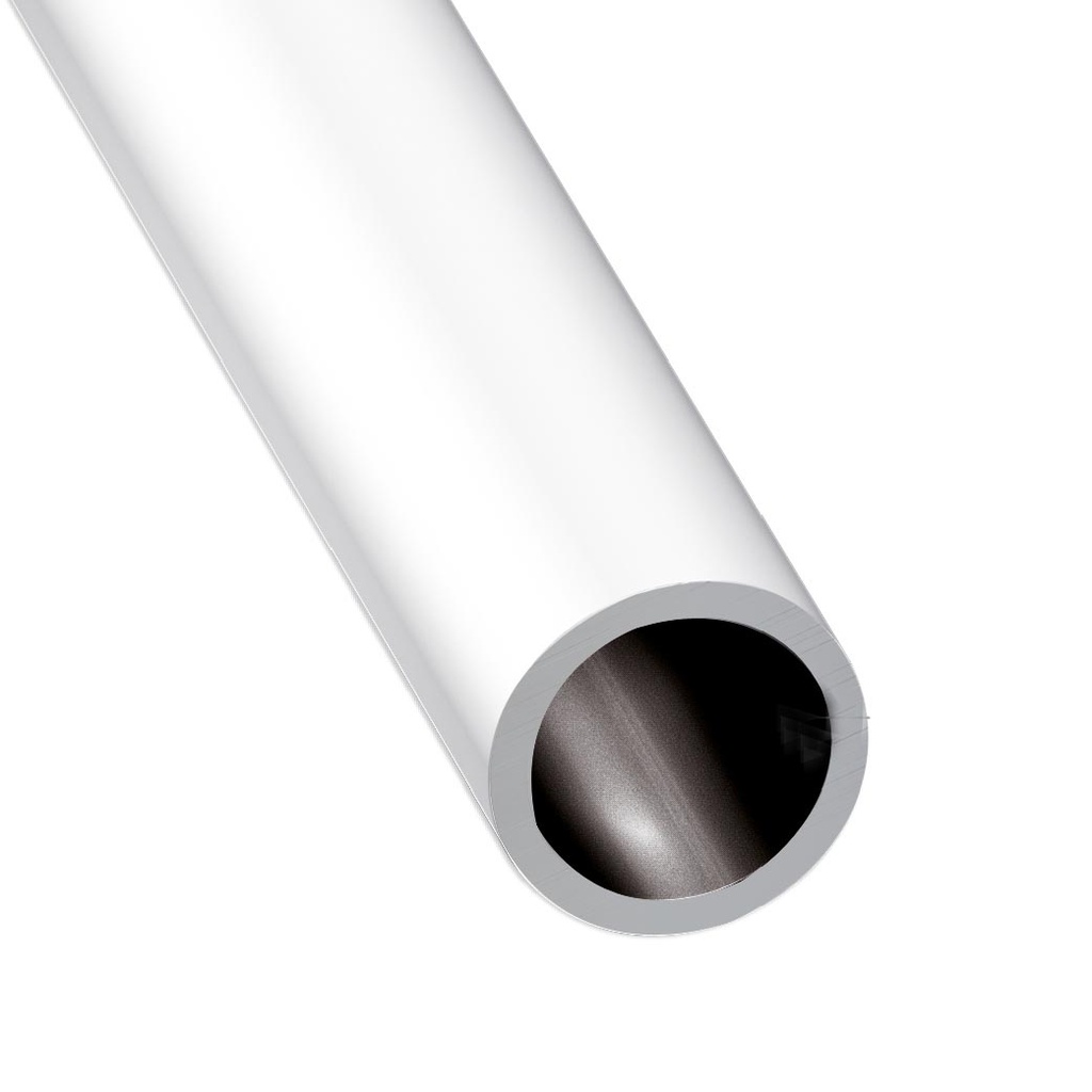 TUBE ROND ALU BLANC 20X1.2-2M