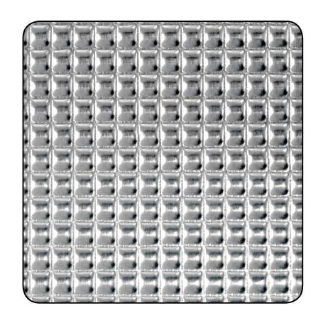 TOLE ALU POINT DIAMANT 500X250