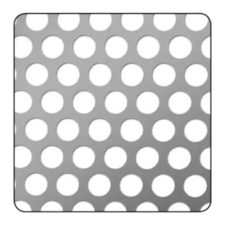 TOLE ALU PERF. ROND 120X1000