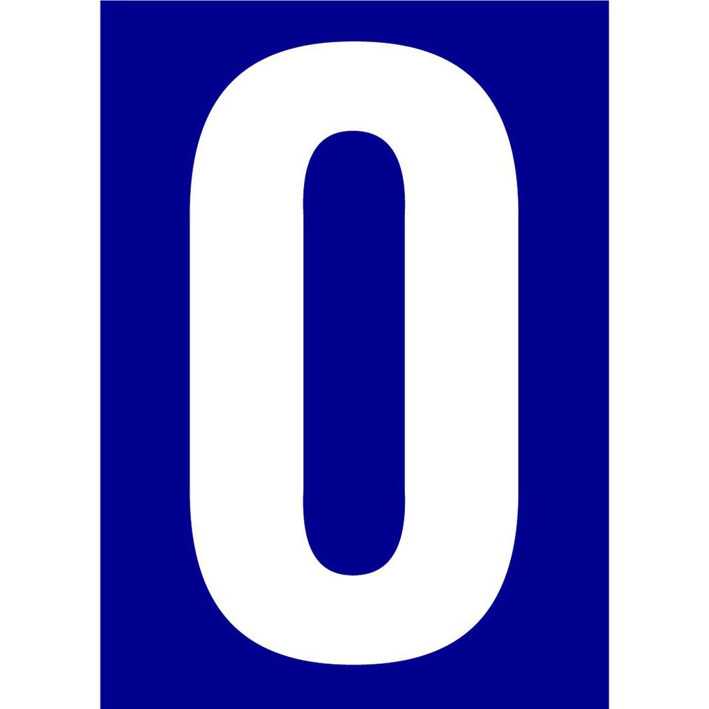 SIGNALISATION ADHESIVE NUMERO DE RUE N 0