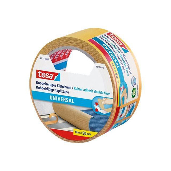 ADHESIF DOUBLE FACE UNIVERSAL 10M:50MM