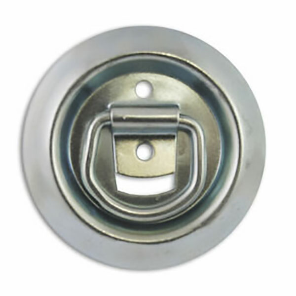 ANNEAU D ARRIMAGE ROND ACIER ZINGUE 545KG D100MM EP.11MM