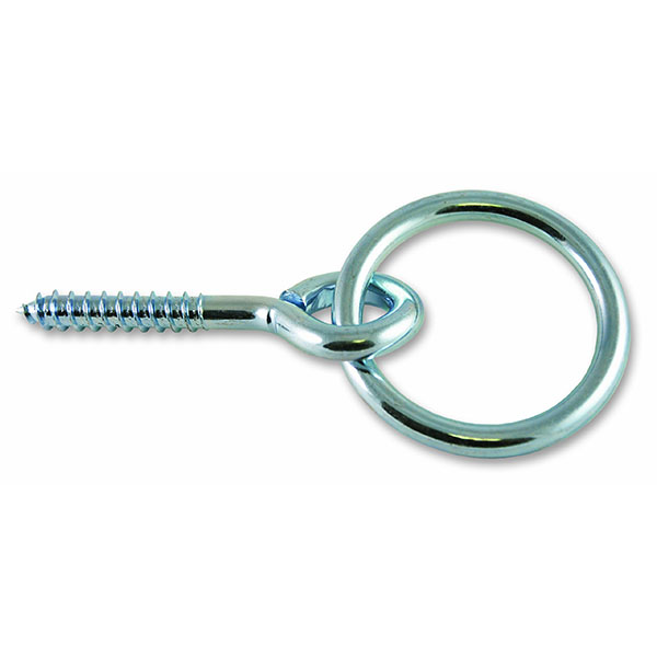 ANNEAU ECURIE VIS ACIER ZINGUE D7X50MM LT.50MM