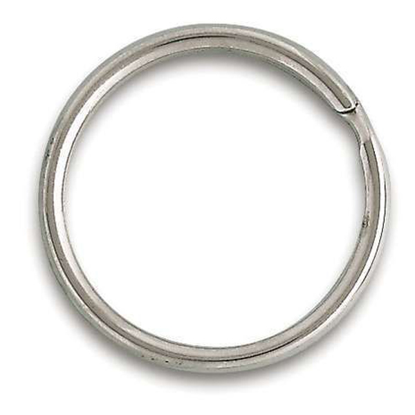 6 ANNEAUX BRISES ACIER NICKELE D26MM