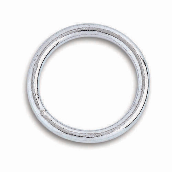 6 ANNEAUX SOUDES ACIER ZINGUE D3X18MM
