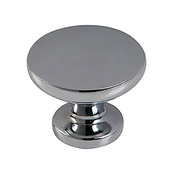 BOUTON CLASSIQUE CHROME POLI 30MM