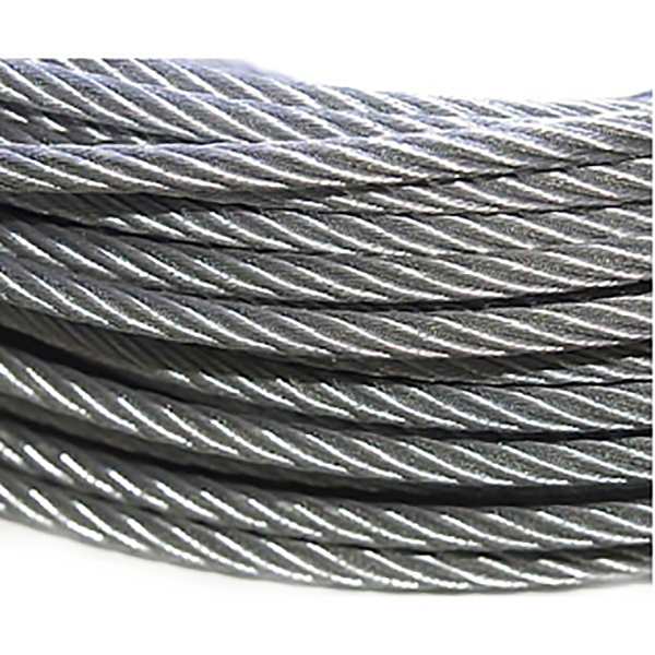 CABLE ACIER GALVANISE D08MM - ROULEAU DE 33M