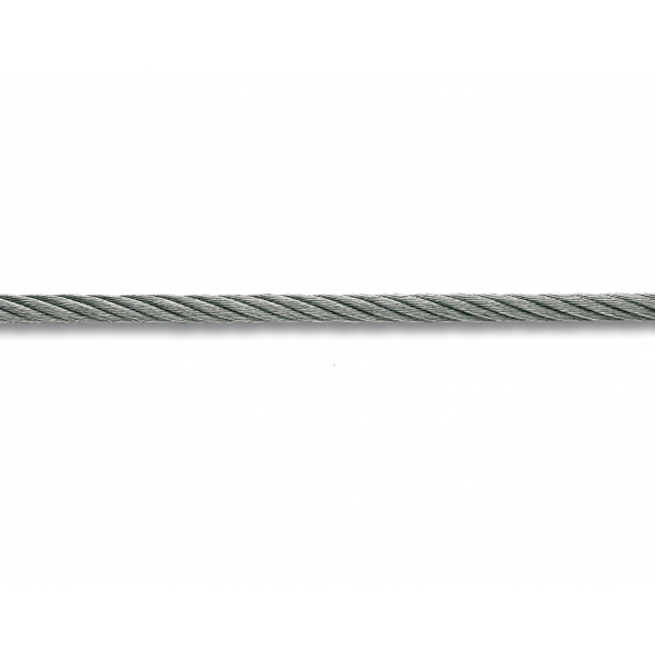 CABLE GAINE PVC ACIER GALVA 40KG D2/3MM/M