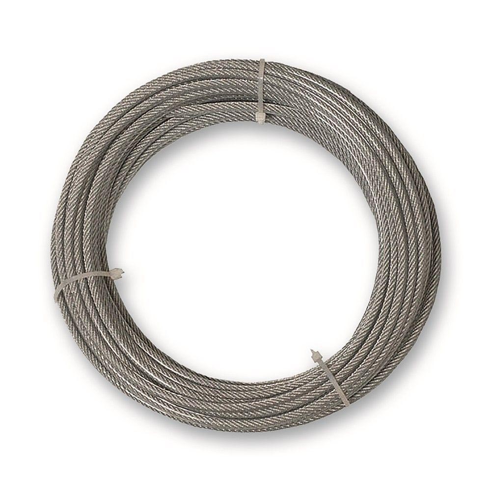 CABLE GAINE PVC ACIER GALVA 67KG D2.5/3.5MM L10M