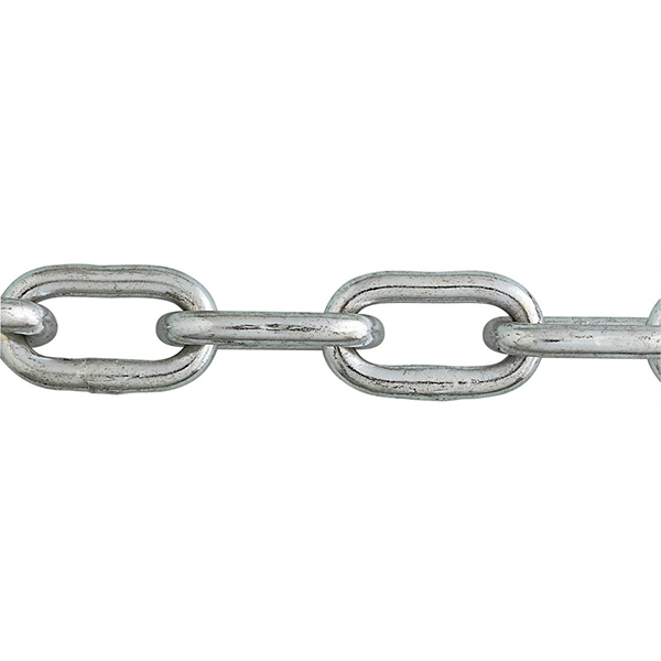 CHAINE SOUDEE MAILLE COURTE ACIER ZINGUE 400KG D8MM/M