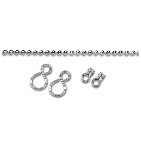 KIT CHAINE BOULE CHROME 10KG D3.2MM 0.6M