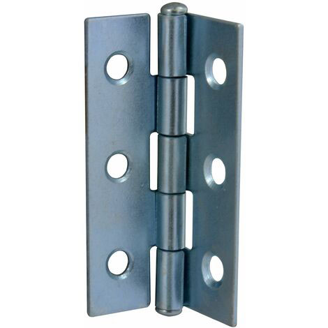 CHARNIERE RECTANGLE ACIER ZINGUE 100X50 X1