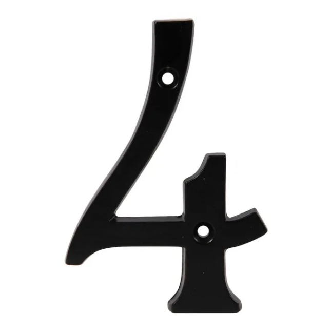 CHIFFRE FONTE NOIR 10 CM - 4