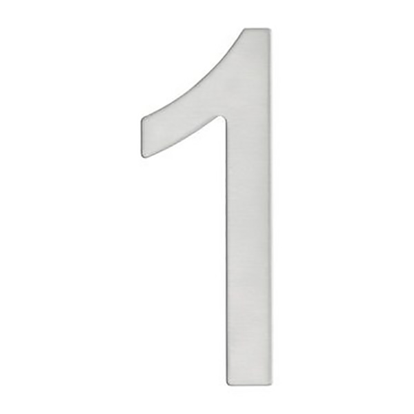 CHIFFRE INOX ADHESIF 9,5CM - 1