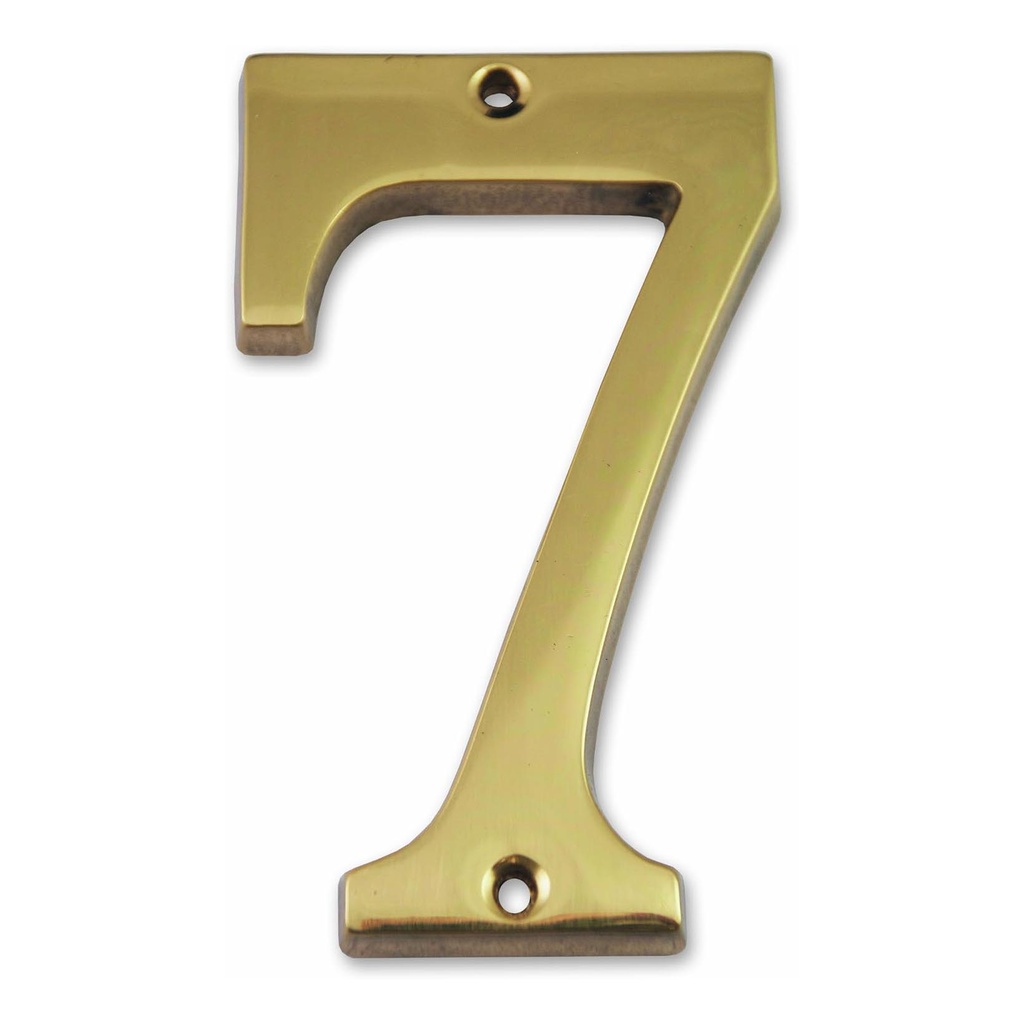 CHIFFRE LAITON MASSIF 9,7CM - 7