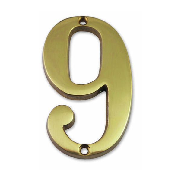 CHIFFRE LAITON MASSIF 9,7CM - 9