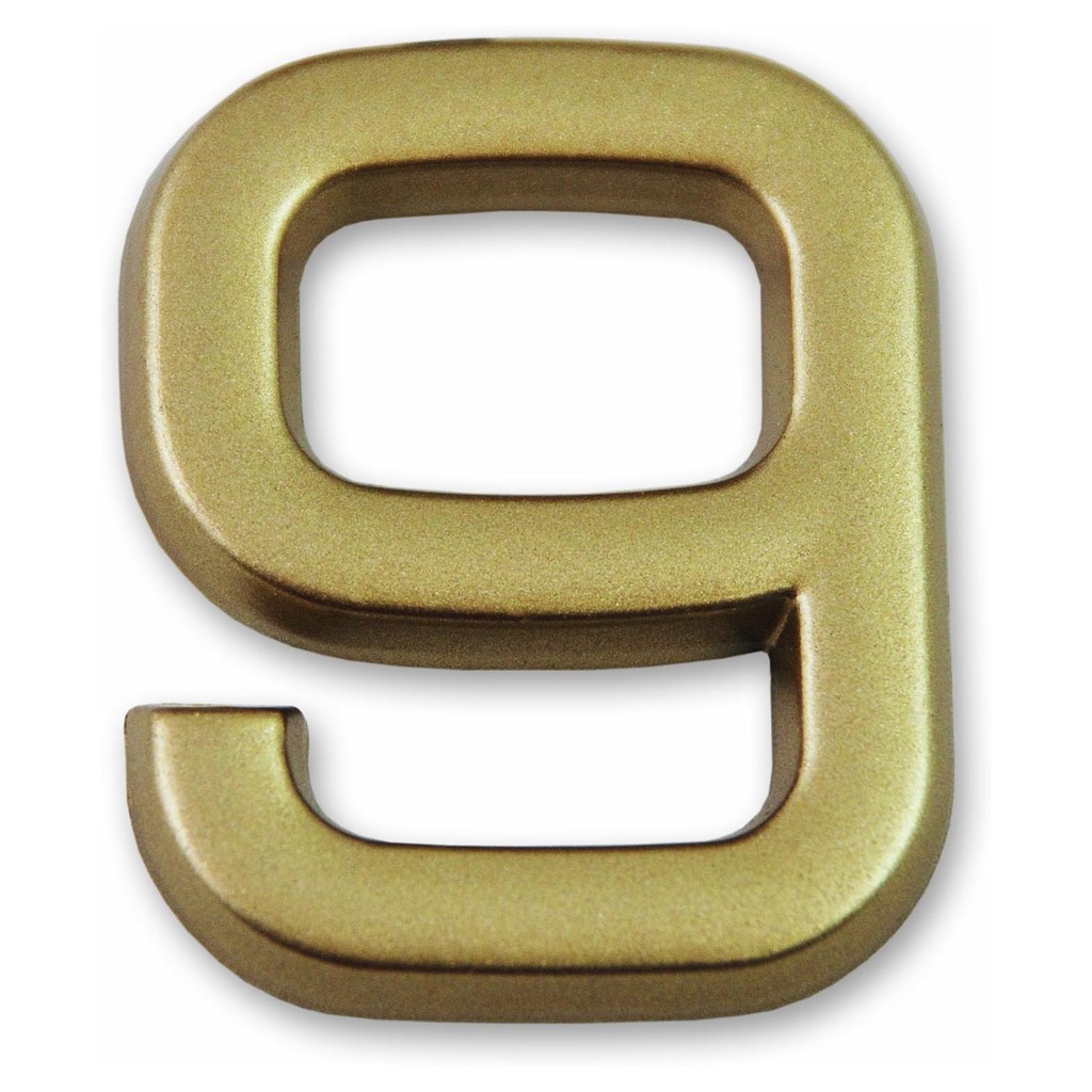 CHIFFRE DORE ADHESIF 37MM - 9