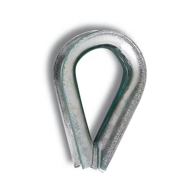 2 COSSE-COEURS ACIER ZINGUE POUR CABLE D7MM