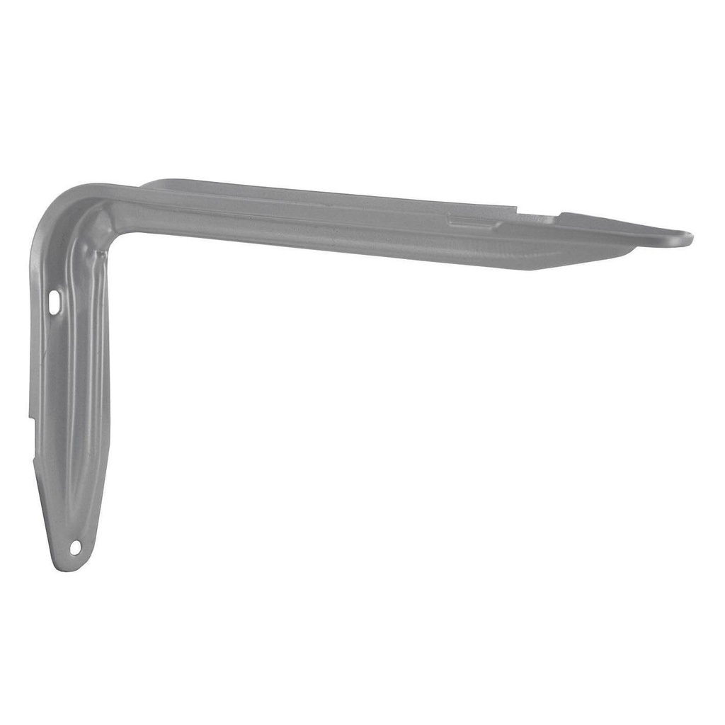 CONSOLE EQUERRE EMBOUTIE ACIER BLANC 180X330