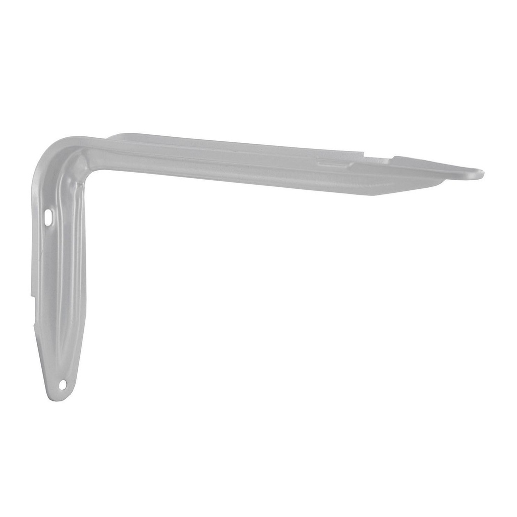 CONSOLE EQUERRE EMBOUTIE ACIER BLANC 110X150