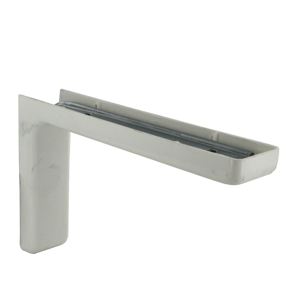 CONSOLE LEONARD ACIER MP BLANC 114X180