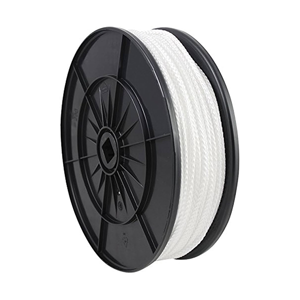 CORDE POLYAMIDE TRESSEE BLANCHE 375KG D5MM/M