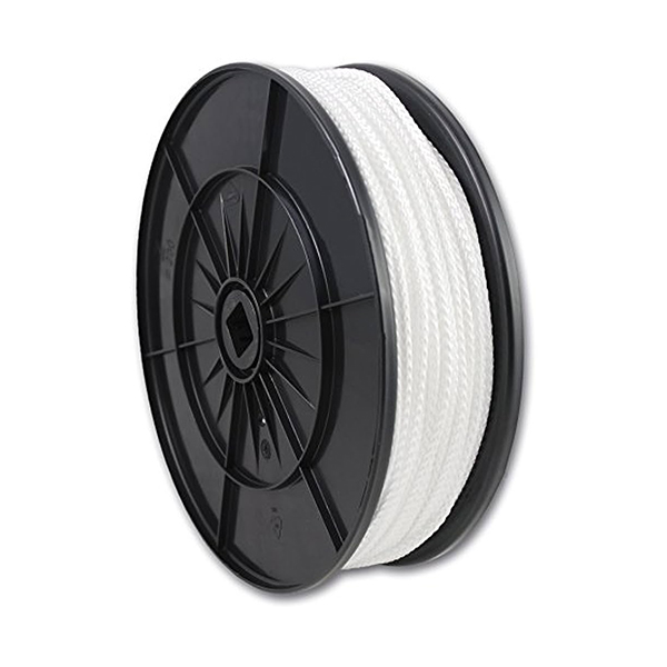 CORDE POLYAMIDE TRESSEE BLANCHE 460KG D6MM/M