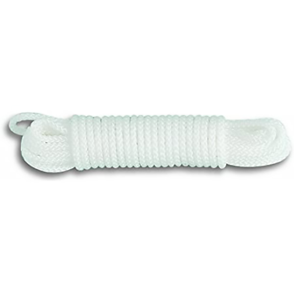 CORDE POLYPROPYLENE TRESSE BLANCHE 185KG D4MM L10M