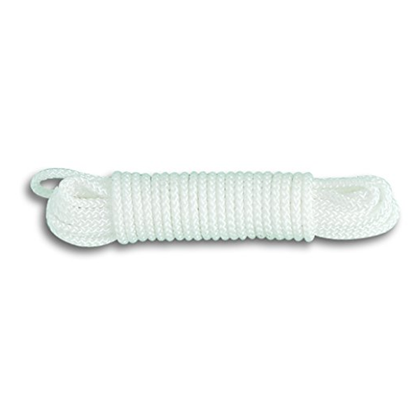 CORDE POLYPROPYLENE TRESSE BLANCHE 110KG D3MM L20M
