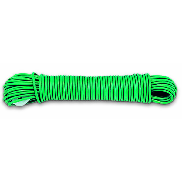 CORDE À LINGE POLYPROPYLENE VERTE + TENDEUR D2.7MM L10M