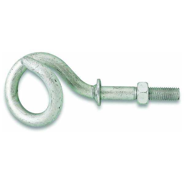 CROCHET GYMNASE ECROU ACIER ZINGUE D14X120MM