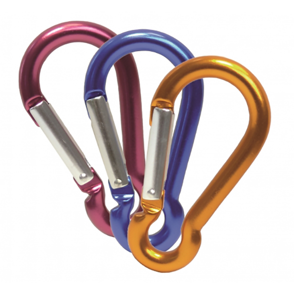 MOUSQUETONS ALU 6X60 COULEUR