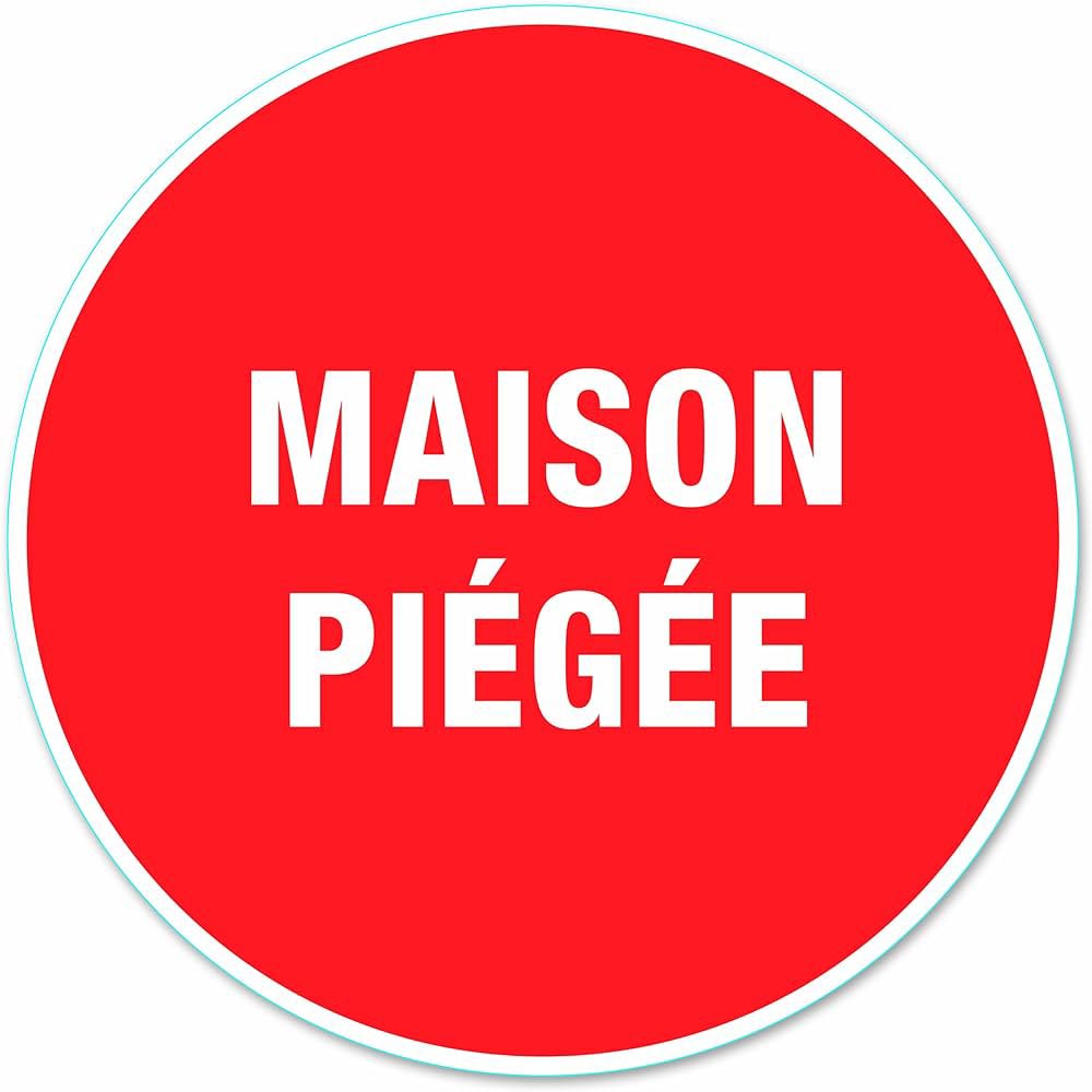 DISQUE MAISON PIEGEE PVC ADHESIF D170MM