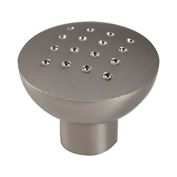 BOUTON DAMIER NICKELE SATINE 32MM
