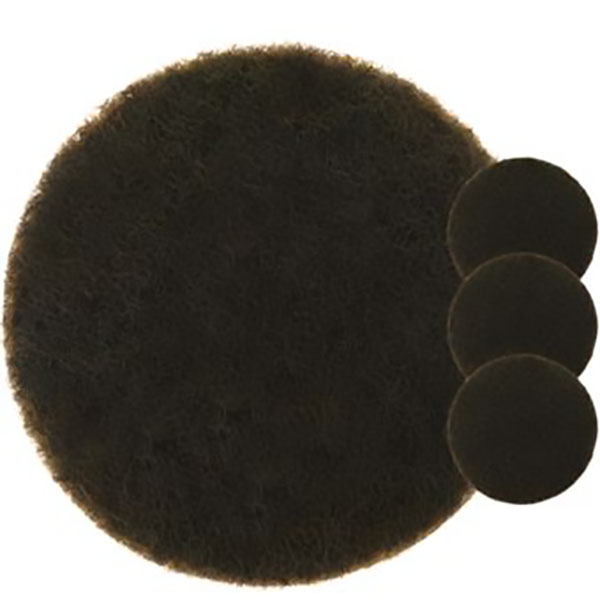 FEUTRE ADHESIF BRUN ROND 34MM