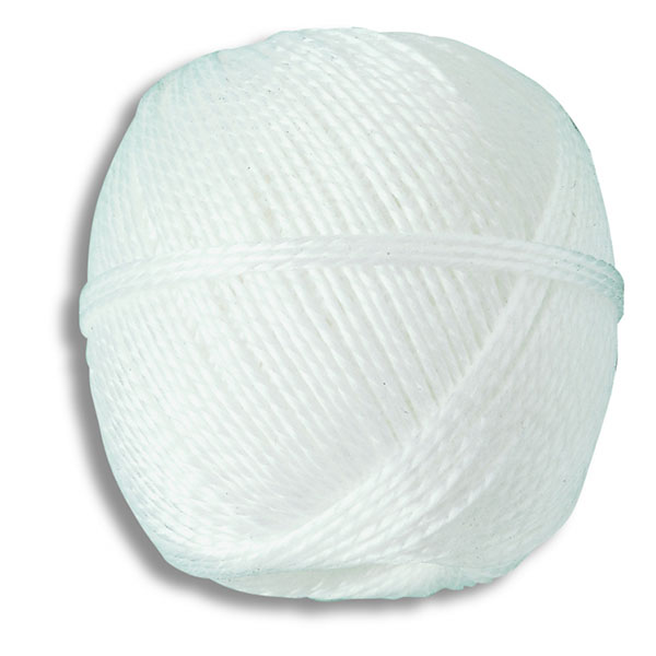 FICELLE POLYPROPYLENE BLANCHE 39KG TITRAGE 2/1800 D1.6 100G 90M
