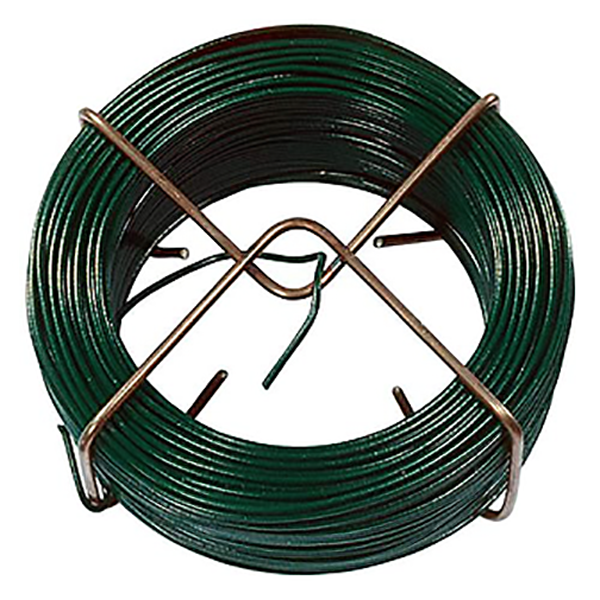 FIL GALVANISE 1,3MM PLASTIFIE VERT SOLEX - ROULEAU DE 50M