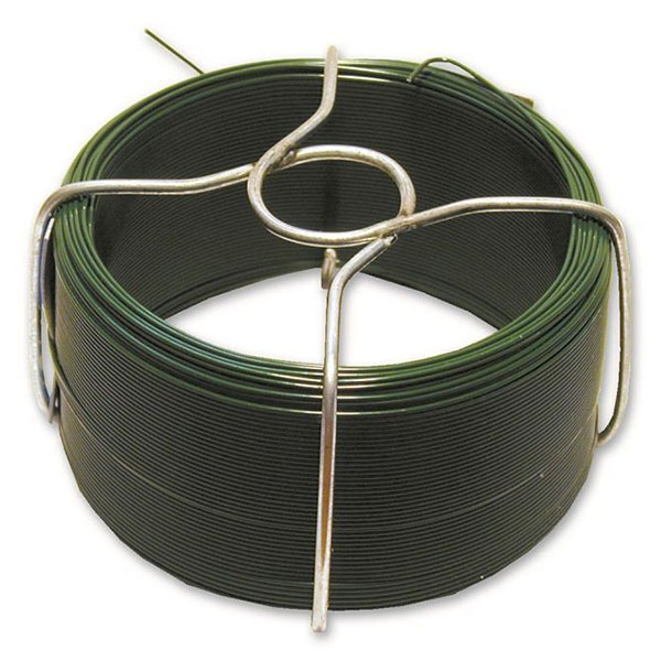 FIL ACIER PLASTIFIE VERT D0.8MM L75M
