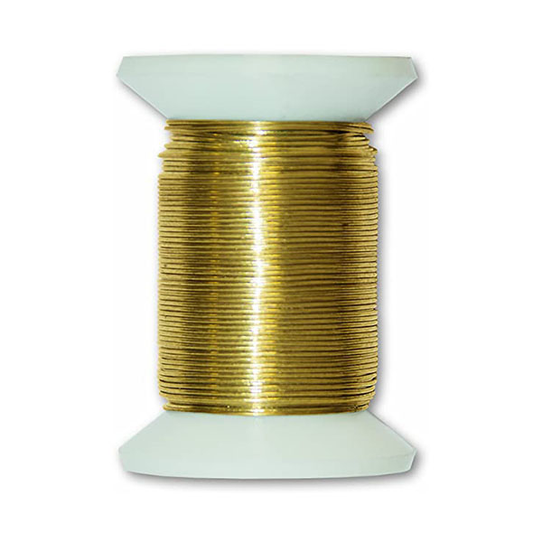 FIL METALLIQUE LAITON D0.4MM L30M
