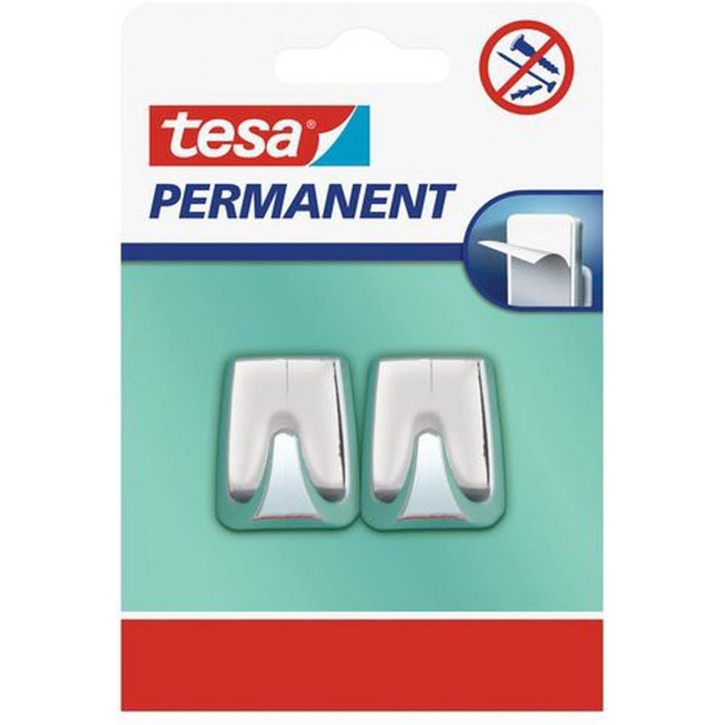 CROCHET PERMANENT RECTANGULAIRE L CHROME