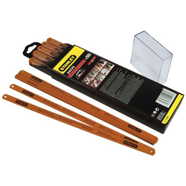 LAME DE SCIE 12 DENTS STANLEY ROUGE - BOITE DE 100 LAMES