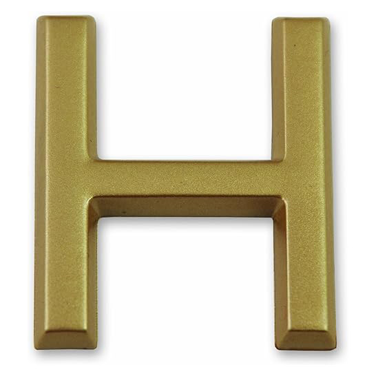 LETTRE DOREE ADHESIVE 37MM - H