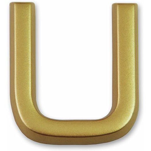 LETTRE DOREE ADHESIVE 37MM - U