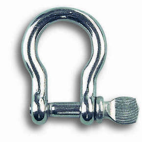 MANILLE LYRE INOX 100KG AXE 6MM LARG.12MM