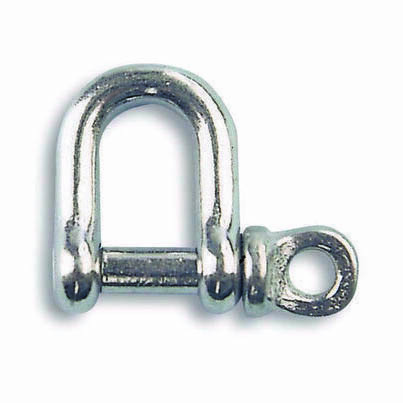 MANILLE DROITE INOX 250KG AXE 8MM LARG.16MM