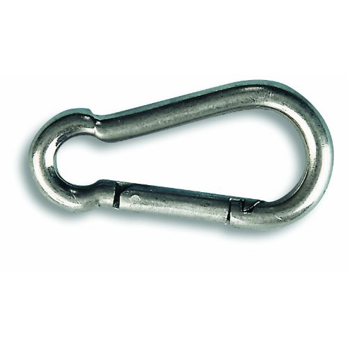 MOUSQUETON POMPIER INOX 100KG D5MM L50MM