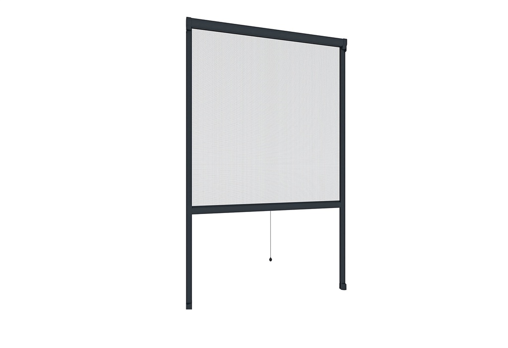MOUSTIQUAIRE ENROULABLE FENETRE 130X160CM ANTHRACITE