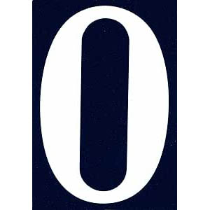 NUMERO DE RUE PVC ADHESIF 110X75MM - 0