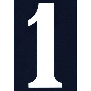 NUMERO DE RUE PVC ADHESIF 110X75MM - 1