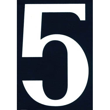 NUMERO DE RUE PVC ADHESIF 110X75MM - 5